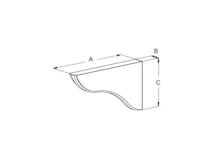 BOLIS REGGIMENSOLA ONDA CM22 IN LEGNO NATURALE PORTATA A COPPIA KG30