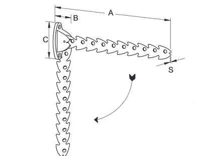 BOLIS APPENDIABITI PESCETTO ARGENTO DA MM325 PORTATA KG15