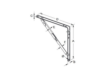 BOLIS REGGIMENSOLA PIEGHEVOLE BIANCO