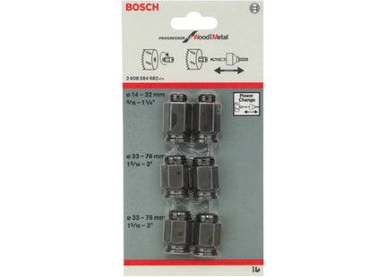 BOSCH SET ADATTATORI PER SEGHE A TAZZA STANDARD DA 6 PEZZI