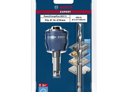 BOSCH ADATTATORE PER SEGHE A TAZZA D.MM14-210 CON PUNTA PILOTA