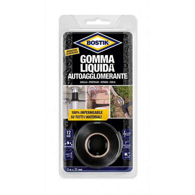 UHU BOSTIK GOMMA LIQUIDA AUTOAGGLOMERANTE IN NASTRO DA MT 3X25MM