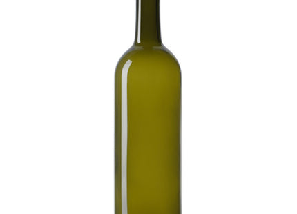BOTTIGLIA IN VETRO BORDOLESE DA LT0,75 VERDE SCURO