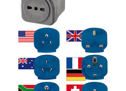 BRENNENSTUHL SET SPINE DA VIAGGIO INTERRUTTORE AUTOMATICO 10A