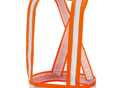 BRETELLE ALTA VISIBILITA' ARANCIO CON BANDE RIFRANGENTI TG.UNICA*