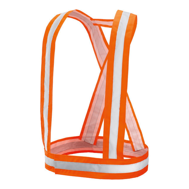 BRETELLE ALTA VISIBILITA' ARANCIO CON BANDE RIFRANGENTI TG.UNICA*