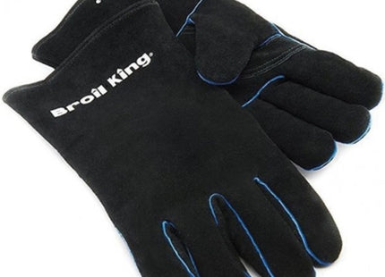 BROIL KING COPPIA DI GUANTI COIBENTATI IN CROSTA DI PELLE NERA TG.UNICA