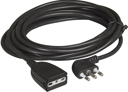 BTICINO PROLUNGA CON SPINA 2P+T PRESA 10/16A CAVO DA MT5 NERO