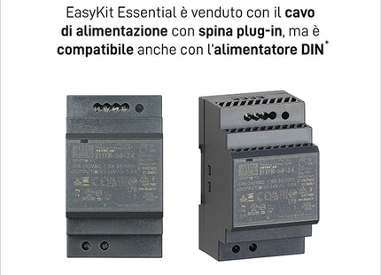 BTICINO VIDEOCITOFONO 7" EASYKIT ESSENTIAL 2 FILI MONOFAMILIARE PLUG-IN