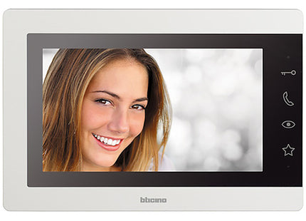 BTICINO VIDEOCITOFONO 7" EASYKIT ESSENTIAL 2 FILI MONOFAMILIARE PLUG-IN