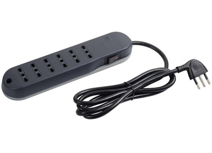 BTICINO MULTIPRESA SLIM 4 PRESE 2 USB CAVO DA MT1,5 SPINA 10A GRIGIO