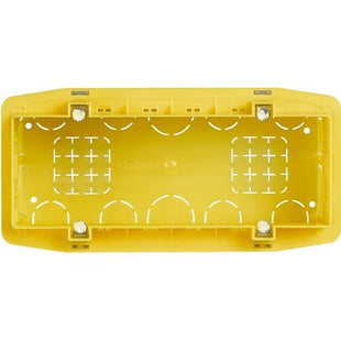 BTICINO SCATOLA INCASSO A 7/6 POSTI IN LINEA GIALLO