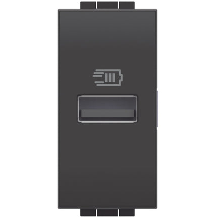 BTICINO LIVINGLIGHT CARICATORE USB TIPO A 1 MODULO ANTRACITE