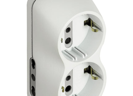 BTICINO ADATTATORE B4 2 PRESE 10/16A 2 PRESE SCHUKO SPINA 16A