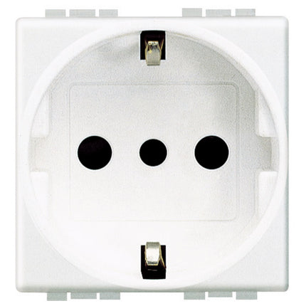 BTICINO LIVINGLIGHT PRESA SCHUKO BIPASSO 2P+T 10/16A