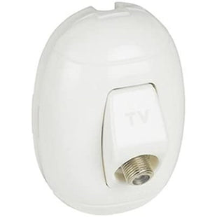 BTICINO OVAL PRESA TV CON ATTACCO TIPO F BIANCO