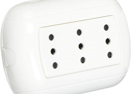 BTICINO OVAL PRESA TRIPLEX 2P+T 10A BIANCO