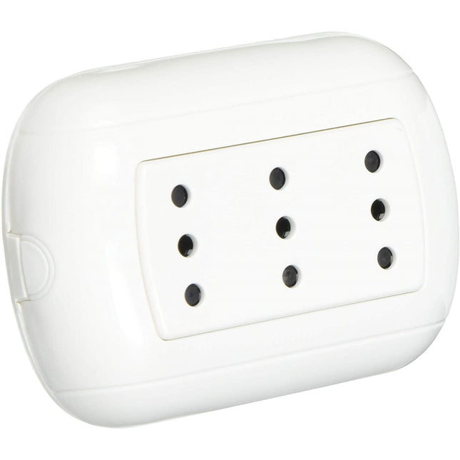 BTICINO OVAL PRESA TRIPLEX 2P+T 10A BIANCO