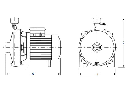 COMEX ELETTROPOMPA CENTRIFUGA MONOGIRANTE MOD. C 100
