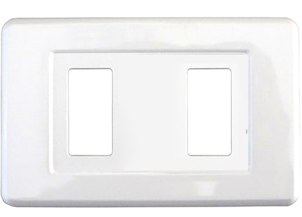 CAL PLACCA PER INTERRUTTORI IN ABS PER MAGIC 2 POSTI BIANCO