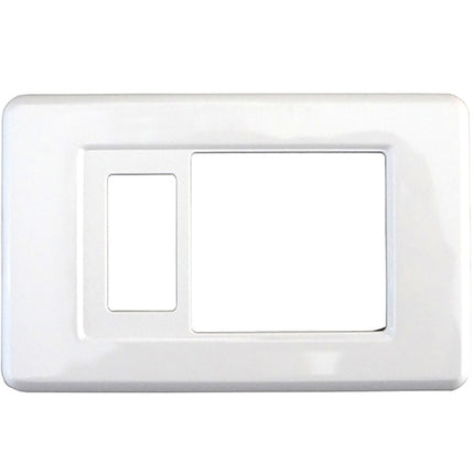 CAL PLACCA PER INTERRUTTORI IN ABS PER MAGIC 1 SCHUKO + 1 POSTO BIANCO
