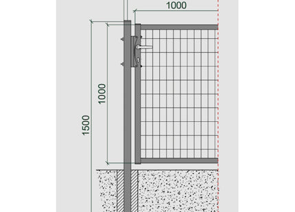 CAVATORTA CANCELLO IN FERRO PLASTIFICATO COLORE VERDE
