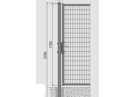 CAVATORTA CANCELLO IN FERRO PLASTIFICATO COLORE VERDE