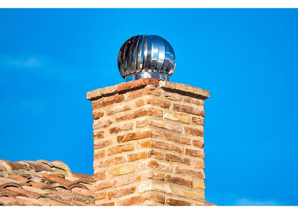 CAPPELLO PER CAMINI EOLICI IN INOX 430 BASE TONDA