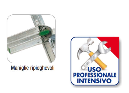 FACAL SCALA CASTIGLIA IN ALLUMINIO SU RUOTE