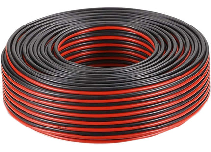 CAVO ELETTRICO PIATTO IN MATASSA TIPO H03VVH2-F ROSSO/NERO