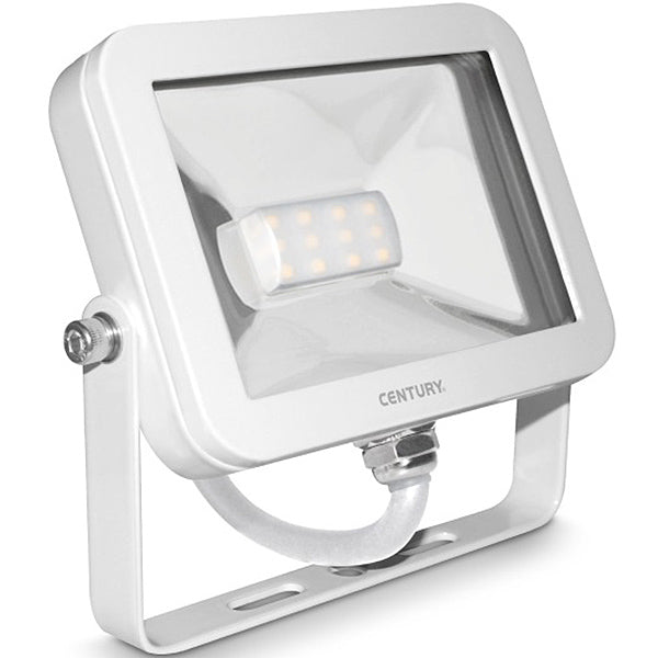 CENTURY PROIETTORE LED I-FLAT 230V 10W 3000K 800LM IP65 BIANCO*