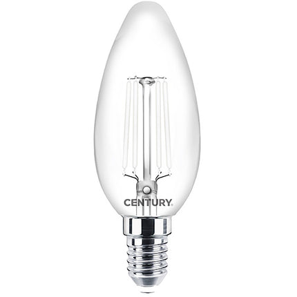 CENTURY LAMPADINA LED INCANTO WHITE OLIVA 230V 4,5W E14 2700K 470LM