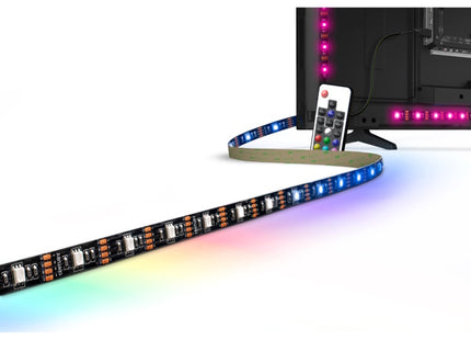 CENTURY STRISCIA LED DA MT2 RGB CON TELECOMANDO PER TV 5V ART. KIT TV55