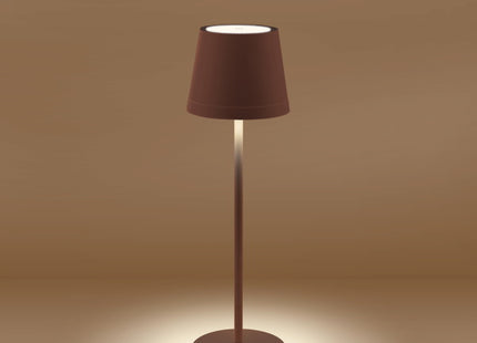 CENTURY LAMPADA DA TAVOLO LED LUME PLUS RICARICABILE CORTEN