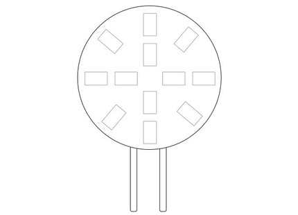 CENTURY LAMPADINA LED BISPINA PIXY 10-30V 2W ATTACCO G4 3000K 170LM