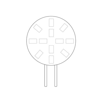 CENTURY LAMPADINA LED BISPINA PIXY 10-30V 2W ATTACCO G4 3000K 170LM