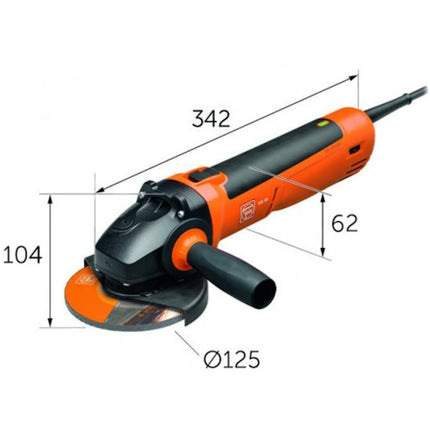 FEIN SMERIGLIATRICE ANGOLARE MOD. CG 15-125 D.MM125 POTENZA 1500W
