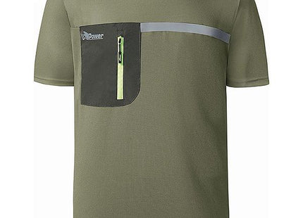 U-POWER T-SHIRT ELASTICIZZATA CHRISTAL COLORE BURNT OLIVE