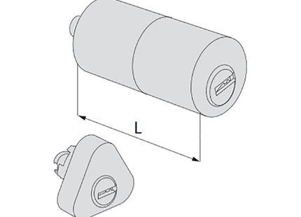 CISA CILINDRO ASTRAL TEKNO PRO COPPIA DA APPLICARE ESTERNO A TUBO MM50*