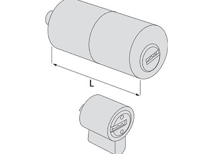 CISA CILINDRO ASTRAL TEKNO PRO COPPIA DA APPLICARE ESTERNO A TUBO MM55*