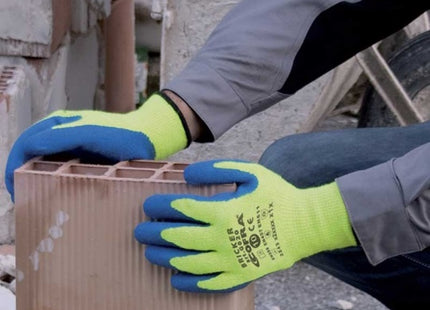 COFRA GUANTI MOD. BRICKER COLORE GIALLO FLUO/AZZURRO