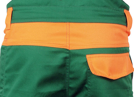 COFRA PANTALONE CHAIN STOP ANTITAGLIO DA BOSCAIOLO VERDE/ARANCIO