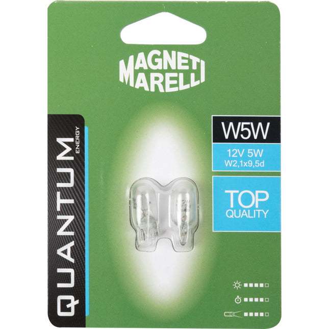 MAGNETI MARELLI QUANTUM LAMPADINA W5W IN VETRO 12V 5W BLISTER PZ2
