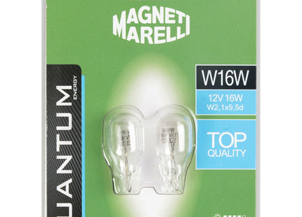 MAGNETI MARELLI QUANTUM LAMPADINA W16W IN VETRO 12V W16W BLISTER DA PZ2