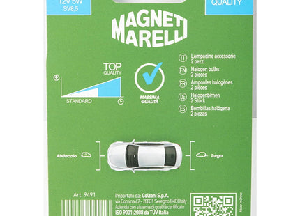MAGNETI MARELLI QUANTUM LAMPADINA SILURO C5W 12V 5W BLISTER DA PZ2