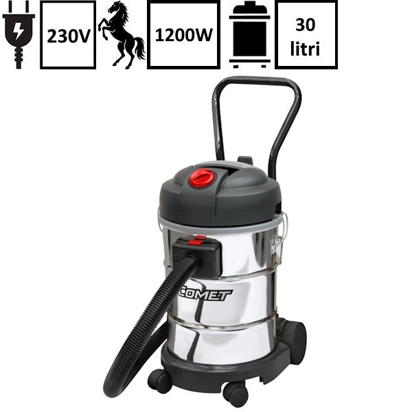 COMET ASPIRATORE POLVERE E LIQUIDI CVP 130 X BIDONE DA LT30 1200W
