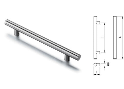 COMUNELLO MANIGLIONE HEXT SERIE 4000 INOX 304