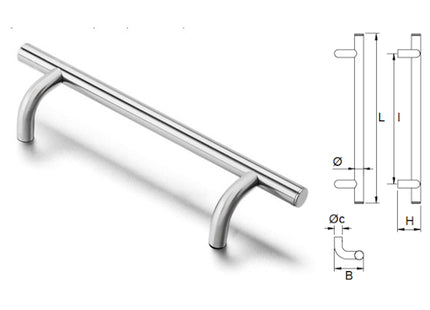 COMUNELLO MANIGLIONE HEXT SERIE 4400 INOX 316L