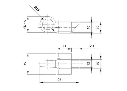 COMUNELLO CRICCHETTO PER VASISTAS ART.630 PICCOLO ZINCATO