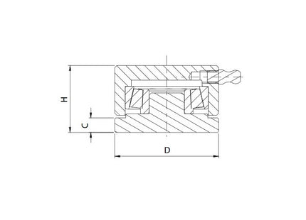 COMUNELLO CARDINE INFERIORE CON CUSCINETTO REGGISPINTA ART.87